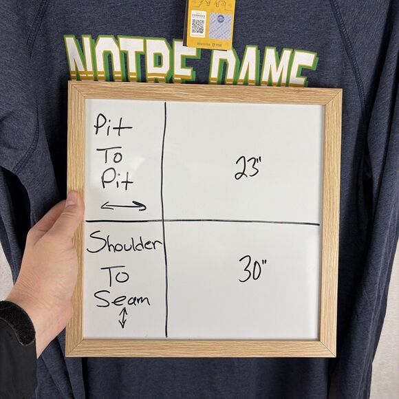 Notre Dame Fighting Irish Lightweight Pullover Hoodie Size Large NWT - Picture 5 of 5